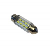 Светодиод 24V T11x36-S8.5 (8SMD size 3014) C5W белый 0.6W 10lm TM NORD YADA