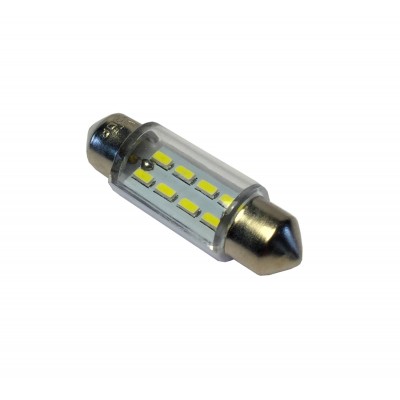 Светодиод 24V T11x36-S8.5 (8SMD size 3014) C5W белый 0.6W 10lm TM NORD YADA