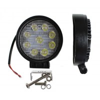 Фара рабочего света 27Вт круг 9 диодов дальний 112х45 ТМ Nord YADA