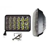 Фара рабочего света 45Вт прямоугольная 15 диодов ближний/ дальний 168*108*72 TM Nord YADA