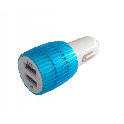 Адаптер автомобильный 2USB в прикуриватель 2,1А/1А