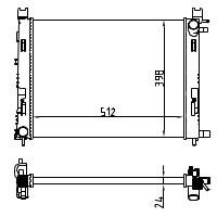 Радиатор охлаждения для а/м ВАЗ 2180 Vesta (15-); Logan II (14-) AC+ 21410-0078R WONDERFUL ТМ