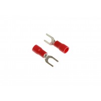 Клемма вилочная изолированная 4.3мм  0.5-1.5кв.мм (красная) TM Nord YADA