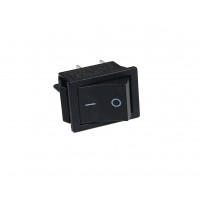 Клавиша 250V 16А черная  (4конт.) ON-OFF TM Nord YADA