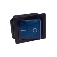 Клавиша 250V  15А синяя с подсветкой  (6конт.) ON-OFF TM Nord YADA