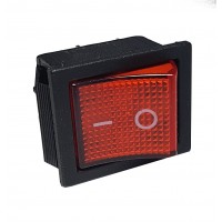 Клавиша 250V 16А красная с подсветкой (4конт.) ON-OFF TM Nord YADA