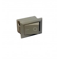 Клавиша 250V 6А Mini серая  (2конт.) ON-OFF TM Nord YADA