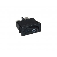 Клавиша 250V 6А Mini черная  (2конт.) ON-OFF TM Nord YADA