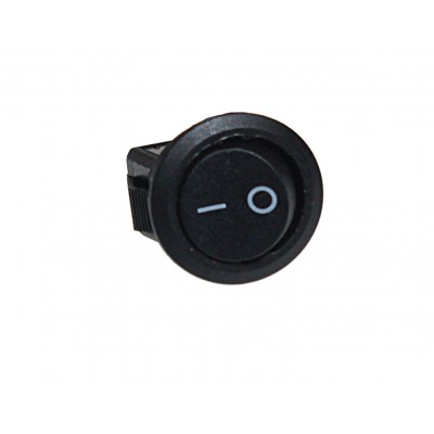 Клавиша 250V 3А круглая Micro черная (2конт.) ON-OFF TM Nord YADA