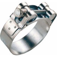 Хомут силовой Др:104-112мм Ш:24мм Т:1,5мм Болт:М8*75 (в уп:5 шт) Оцинкованная сталь TM Nord YADA