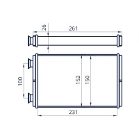 Радиатор отопителя для а/м УАЗ 3163 паяный AC+ Sanden 3163-8101060-30 WONDERFUL TM