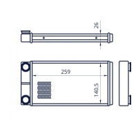 Радиатор отопителя для а/м Газель Next, Газон Next паяный A21R23.8101060 WONDERFUL TM Радиатор отопителя для а/м Газель Next, Газон Next паяный A21R23.8101060 WONDERFUL TM