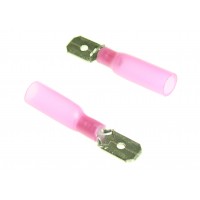 Клемма "папа" изолированная термоусаживаемая  6.3мм 0.5-1.5кв.мм (красная) TM Nord YADA