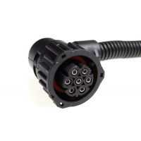 Колодка соед. байонет угл. для фар, фонарей Камаз,Маз, 7конт Газель (с пров.в гофре)TM Nord YADA