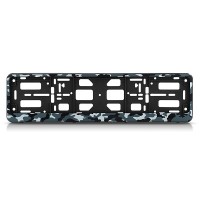 Рамка номерного знака-книжка "Камуфляж амёба серая" в упаковке TM Nord YADA