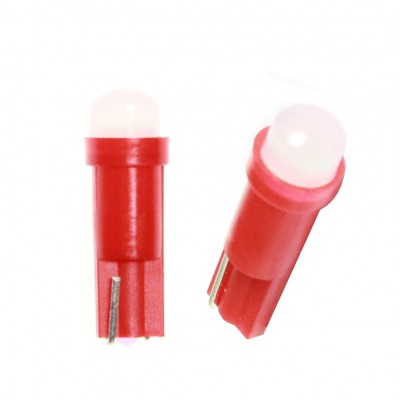 Светодиод 24V T5-01 (1LED) COB W1.2W Base:W2.0-4.6d красный TM NORD YADA