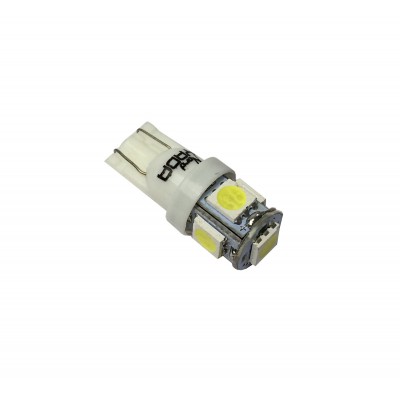 Светодиод 24V T10 5SMD (size 5050) W5W base W2.1*9.5D белый TM NORD YADA