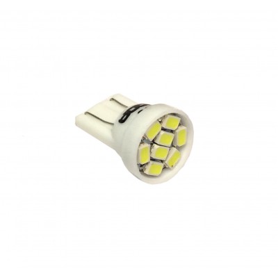 Светодиод 24V T10 8SMD (size 3020) W5W base W2.1*9.5D белый TM NORD YADA