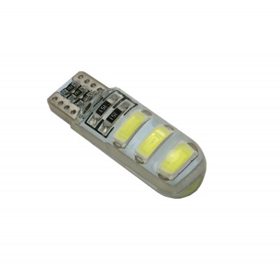 Светодиод 24V T10 6SMD canbus (size 5730) W5W base W2.1*9.5D белыйTM NORD YADA