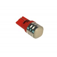 Светодиод 24V T10 (1LED) COB (С линзой) W5W base W2.1*9.5D красный TM NORD YADA