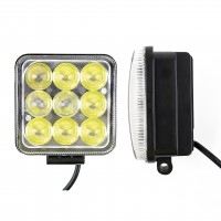 Фара рабочего света 27Вт 4D EPISTAR  9 диодов дальний 104*104*60 TM Nord YADA