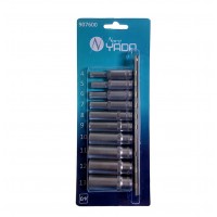 Набор торцевых головок 6-гранных 1/4" (4-13 мм) удлиненных 10пр. TM Nord YADA