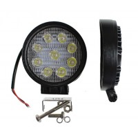 Фара рабочего света 27Вт круг slim 9 диодов ближний 112х38 ТМ Nord YADA