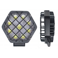 Фара рабочего света 27Вт шестиугольная с решеткой 9 диодов 138*124*53 ТМ Nord YADA