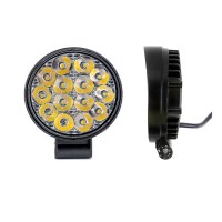 Фара рабочего света 42Вт круг 14 диодов дальний 83*83*22 ТМ Nord YADA