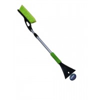Щетка-сметка с мягкой ручкой со скребком,113см телескопич. с распушенной щетиной Nord YADA