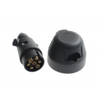 Разъем прицепа электрический (вилка+розетка) пластик TM WONDERFUL