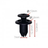 Клипса крепежная для а/м Mazda N304-13-356-A, 90467-07072-22 ТМ Nord YADA