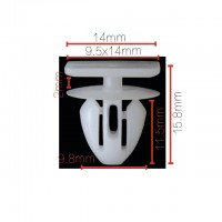 Клипса крепежная для а/м Lada 1118-6102053 ТМ Nord YADA